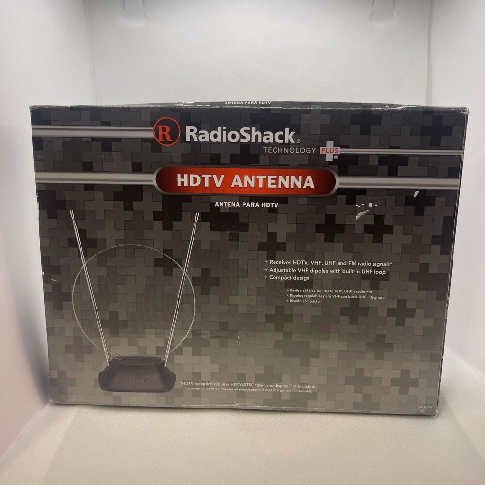 RadioShack Antenna Indoor VHF UHF FM. 15-1874 New